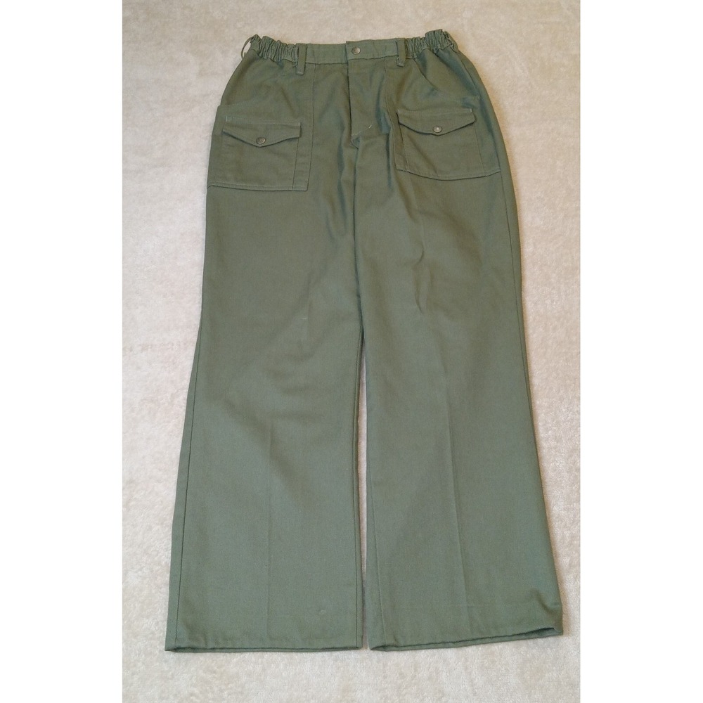 Boy Scouts Of America Vintage Uniform Pants Men's‎ 33x33 actual 33x29 Green